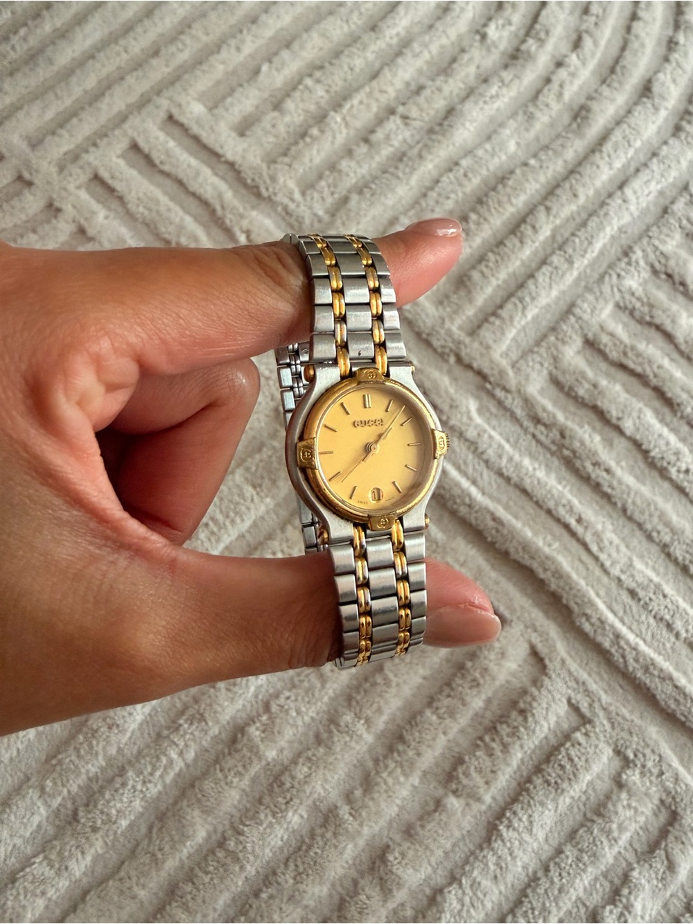 Gucci Two-Tone Gold and Silver Ladies Watch